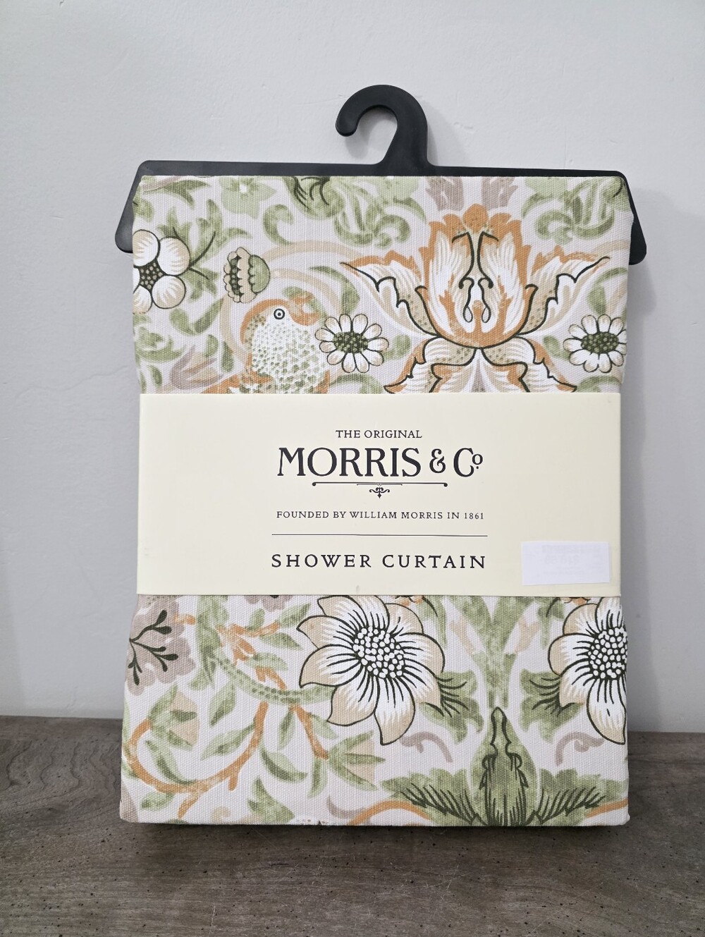 William Morris & Co Strawberry Thief Shower Curtain New